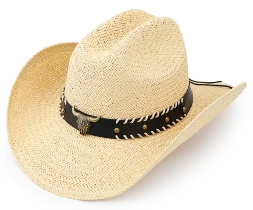 Rustic Straw Cowboy Hat