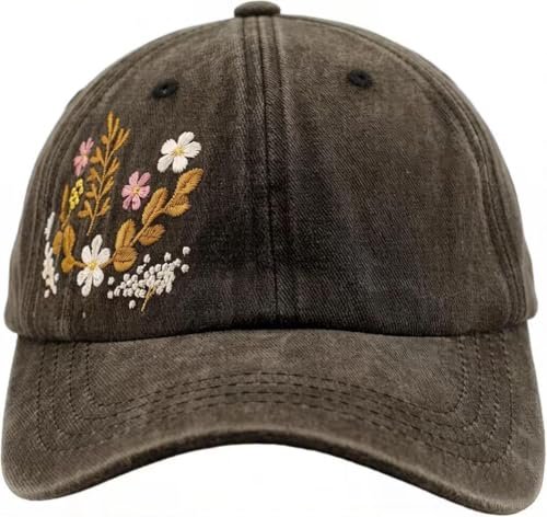 Floral Crepe Baseball Cap